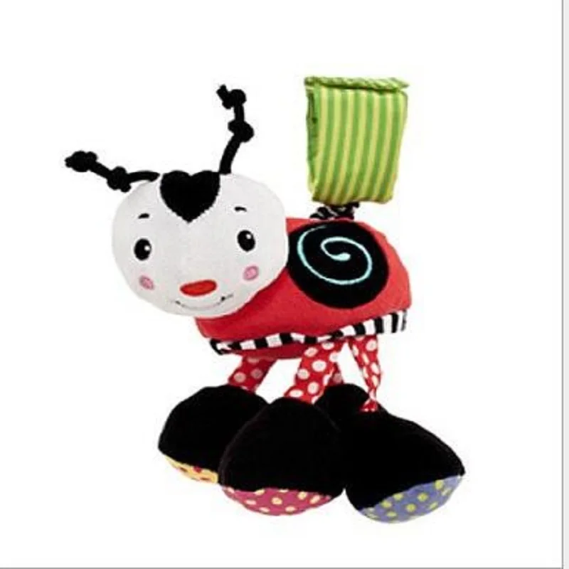 Cute Soft Bee Baby Toys Hanging Kids stroller Toy Early Educational Baby Rattle Classic Gift