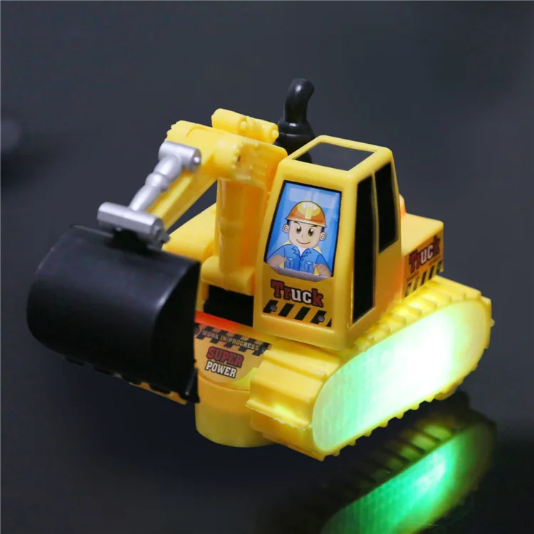 1pc pack children font b battery b font vehicle excavator toys Kids Factory electric Inertia trailer