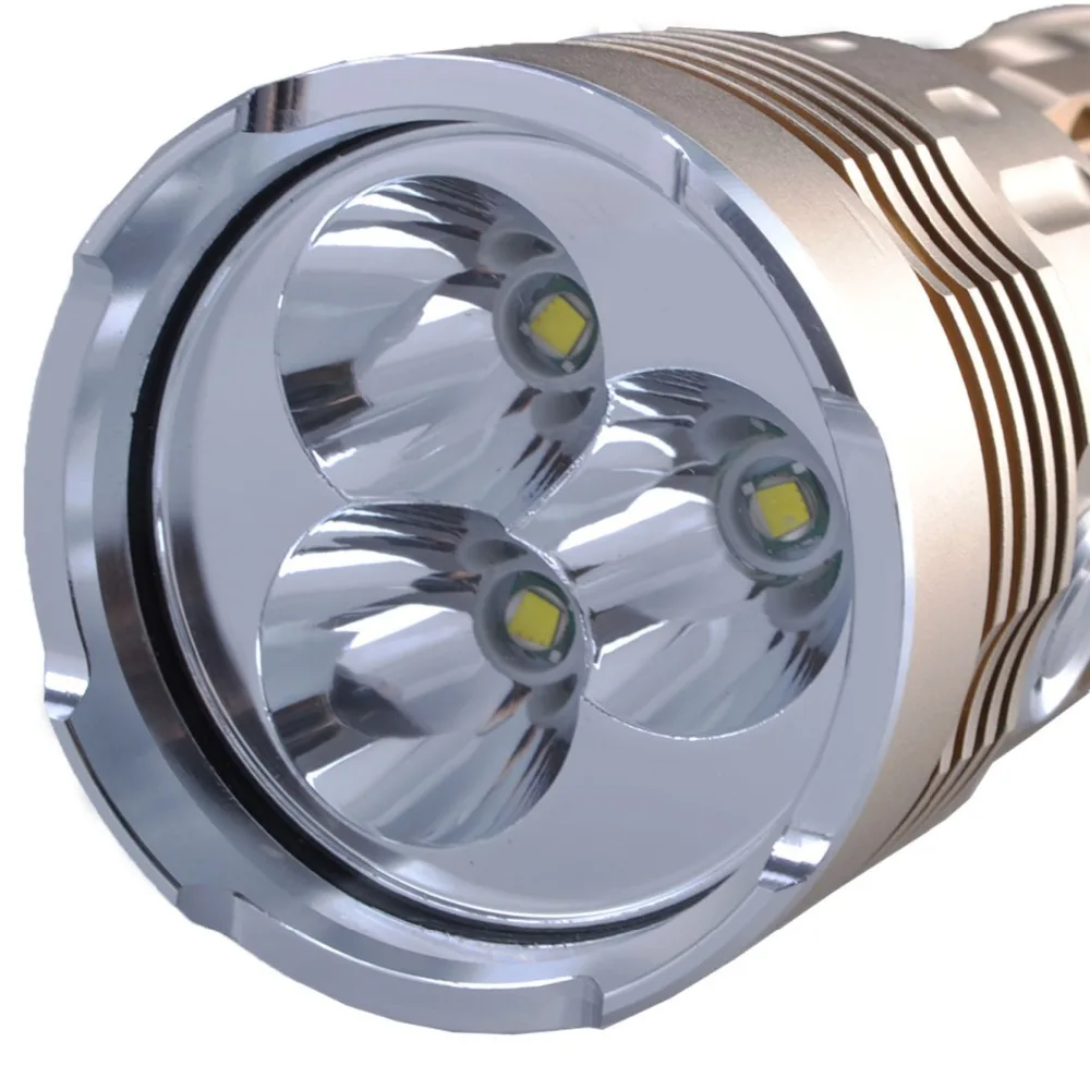 SingFire SF 134 3 x Cree XM L T6 2000lm тактический светодиодный фонарик с режимами Золотой +