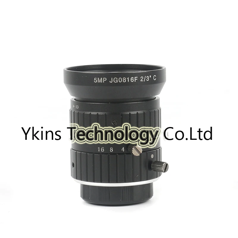 

HD F1.6 Aperture 2/3" 5.0MP 8mm Manual Aperture Lens CCTV Lens Industrial Lens C-Type Lens for Industrial Safety Road Monitoring