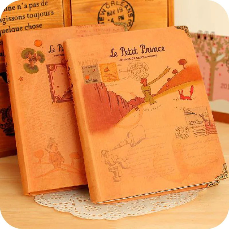 

1 pcs Notebook The Little Prince series Hard Cover Note Embroider planner Diary book Notepad Office School Supplies Stationery