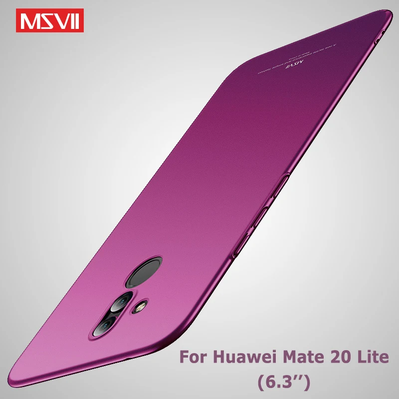 

Mate 20 Lite Case Cover Msvii Slim Matte Coque For Huawei Mate 20 Pro Case Hard PC Back Cover For Huawei Mate20 Lite Pro X Cases