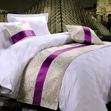 Белая роскошная кровать флаг бегун шарф для дома отель украшения постельные принадлежности