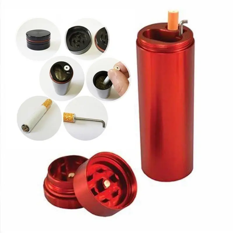 

Aluminum Alloy Multi-function Herb Tobacco Grinder Dual Layer Crusher Dug Out Storage Case Hogard OC22