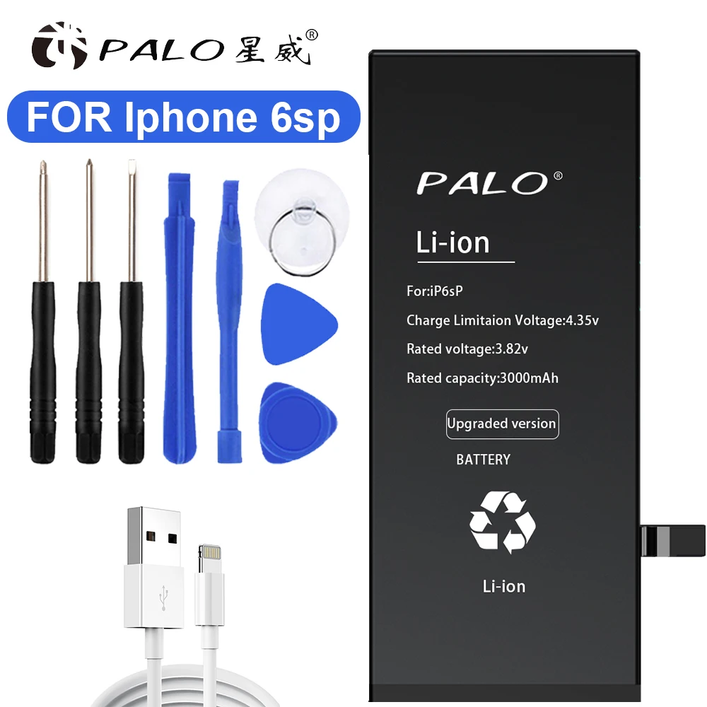 Palo Оригинальный аккумулятор для мобильного телефона iPhone 6s Plus запасная батарея с