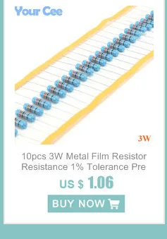 Металлический пленочный резистор 2 Вт 3.3ohm 3.3R+/-1% Соответствует rohs, не содержит свинец(20 шт