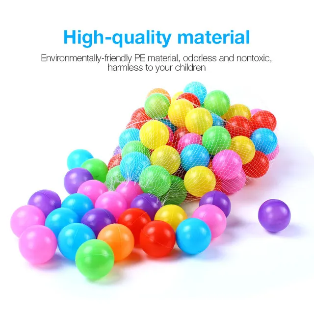 100/200pcs 5.5cm Balls Pool Balls Soft Plastic Ocean Ball For Playpen Colorful Soft Stress Air Juggling Balls Sensory Baby Toy 5