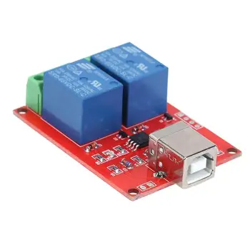 

5V 2 Channel Driver-Free USB Smart Control Switch NC/COM/NO connection Relay Module for PC Smart Home Industrial Control