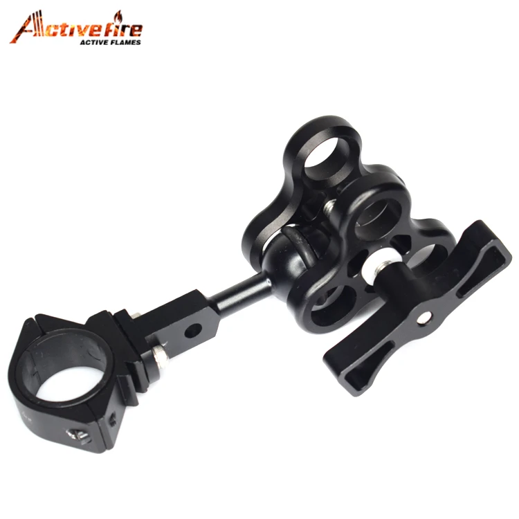 

Diving ball fixture Aluminum Lights Arm Ball Butterfly Clip Arm Triple Clamp Mount Like Ball Base Adapter For Gopro 5 Camera
