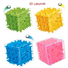 3D Maze Puzzle Cube Speed Cube Labyrinth Rolling Ball Toys Puzzle Game Cubos Magicos Learning Toys