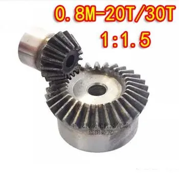 

1Set 0.8M-20/30T-Speed Ratio-1:3 Umbrella Bevel Gear -Diameter:17mm/24mm (hole d:6mm)