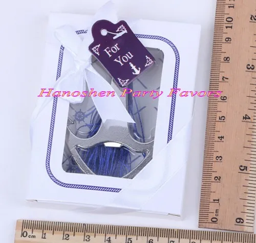

(10 Pieces/lot) Navy wedding souvenirs of Nautical Anchor Bottle Opener Favors for Wedding decorations and Wedding celebration
