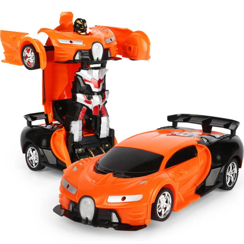 RC Robot Driving Sports Cars Transformation  Drive 2 in 1 RC Car Deformation Robots Models Remote Control Car RC Fighting Toys