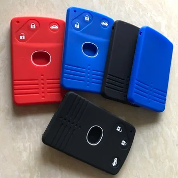 

Shell Protector 3 Button For Mazda 8 M8 CX7 CX9 Silicone Key Cover Case 3 5 6 RX-8 MX5 Smart Card Key