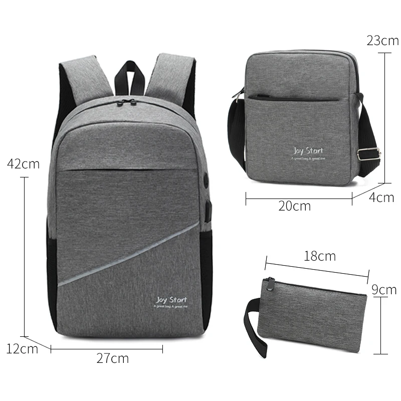 CESHA 3 шт./лот, школьный рюкзак, высокое качество, холщовая школьная сумка, модный школьный рюкзак для мальчиков и девочек с сумкой через плечо+ маленькая сумка