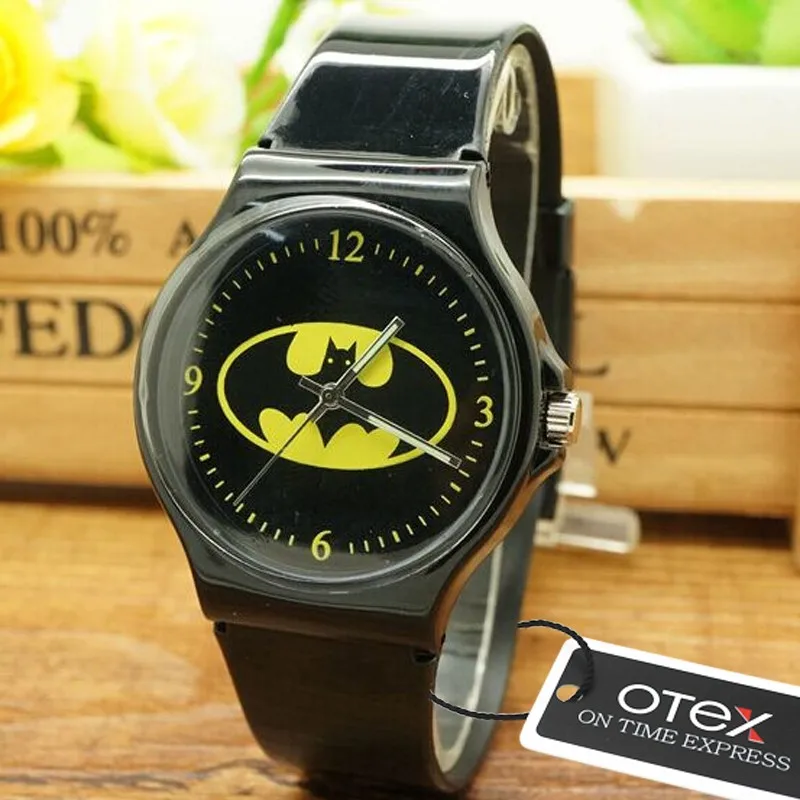 

ot01 Children Watch Fashion Casual Watches Quartz Wristwatches Waterproof Batman Kids Clock boys Hours girls Students Wristwatch