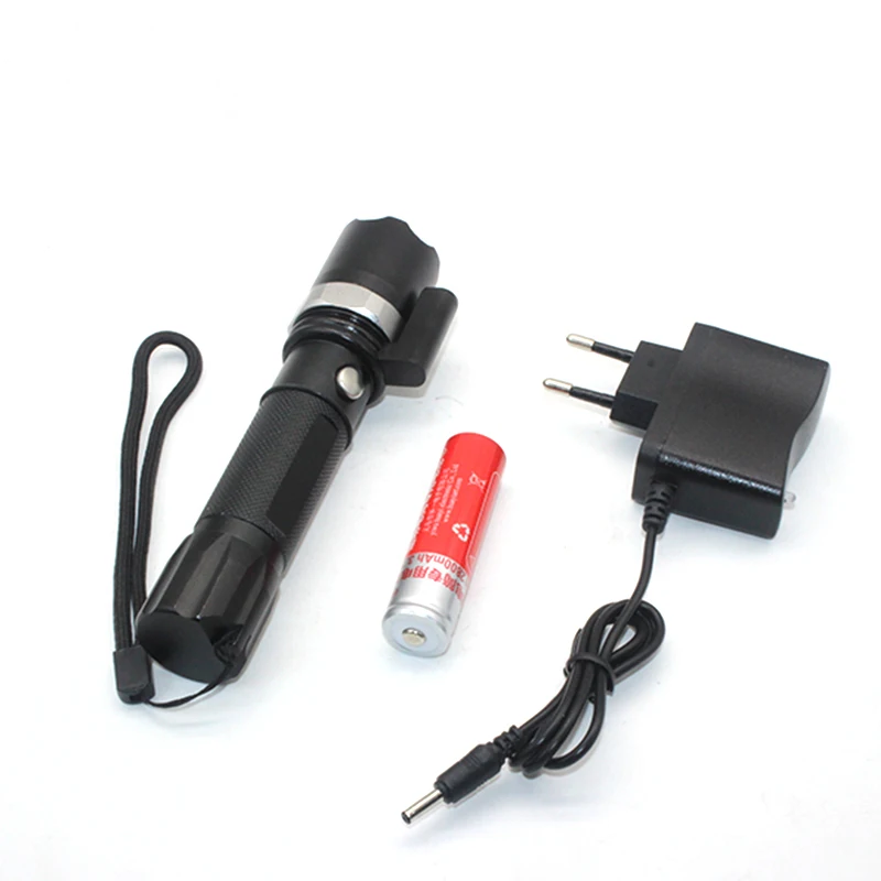 Laser Pointer Flashlight Cree XM L Q5 Police Led Flashlight Zoomable