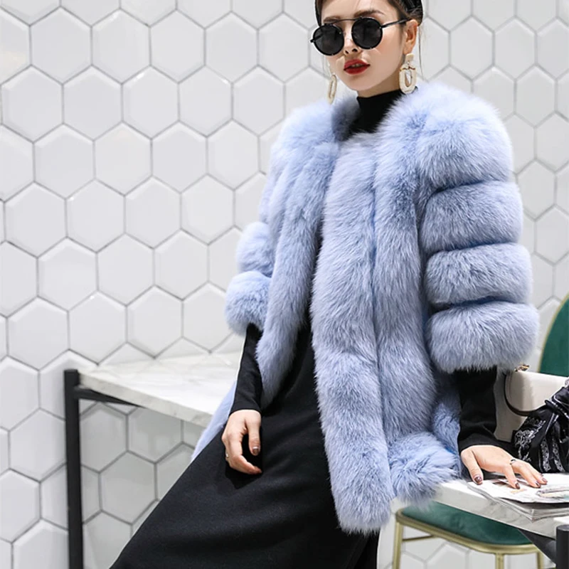 UPPIN шуба Новинка зимы элегантный темперамент Для женщин пальто с мехом