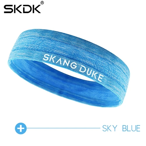 SKDK, дышащий Напульсник для йоги, 1 шт., для бега, фитнеса, свитшот для тренировки, спортивный, противоскользящий, повязка на голову для мужчин и женщин, Прямая поставка - Цвет: Небесно-голубой