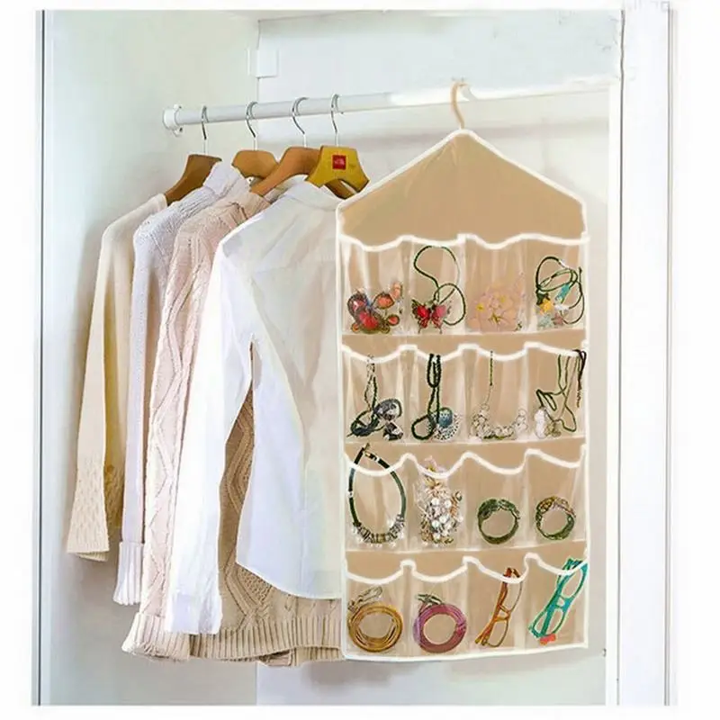 16 جيوب الحائط خزانة هانغ المنظم أشتات المجوهرات تخزين أكياس مستحضرات التجميل والملابس الداخلية اللعب المنظم حقائب جديد 16 جيوب الحائط خزانة هانغ المنظم أشتات المجوهرات تخزين أكياس مستحضرات التجميل والملابس الداخلية اللعب المنظم حقائب جديد