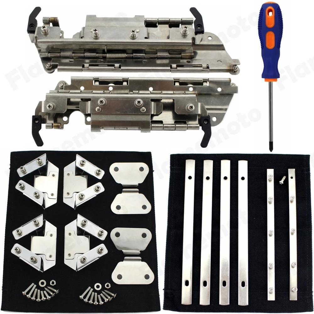 Мотоцикл жесткий мешок седельная сумка шарнир защелка замок аппаратный комплект для Harley 94-12 FLHX FLHT FLHR FLT FLHRC FLHTCU