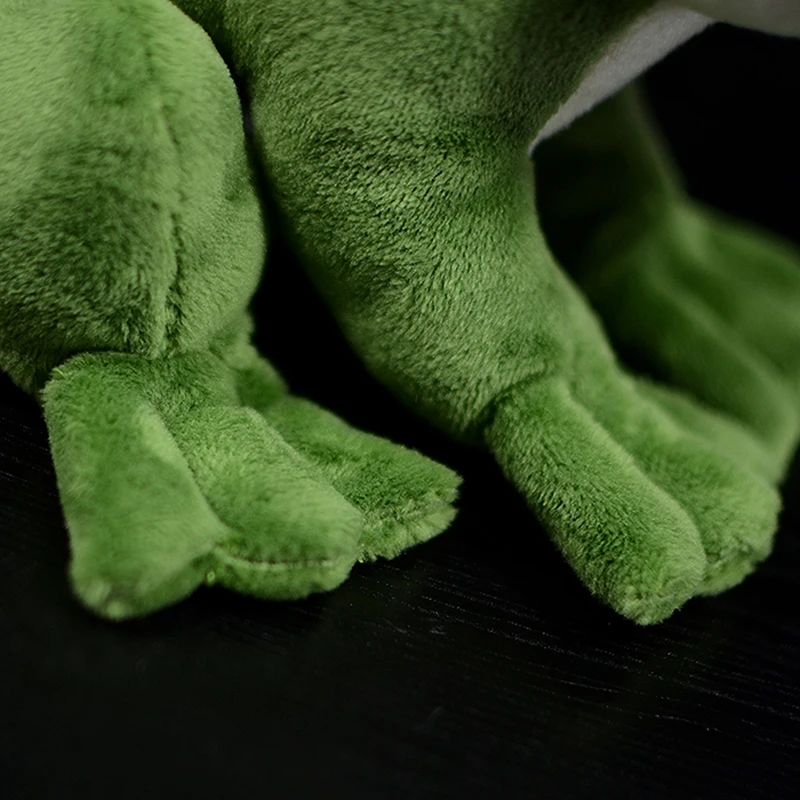 16 см милая зеленая лягушка настоящая Плюшевая Игрушка имитация сидячих лягушек Мягкая Мини-кукла животных подарок на день рождения Рождество для детей