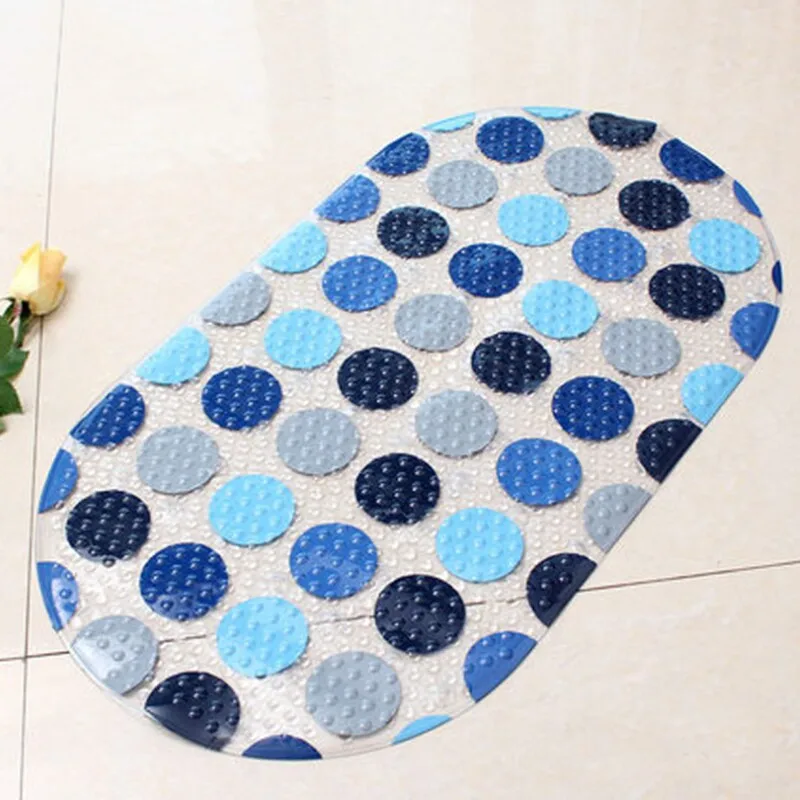

High Quality Colorful Endless Dots PVC Anti-Slip Bath Mat Bathtub Mat Shower Mat 69*38cm