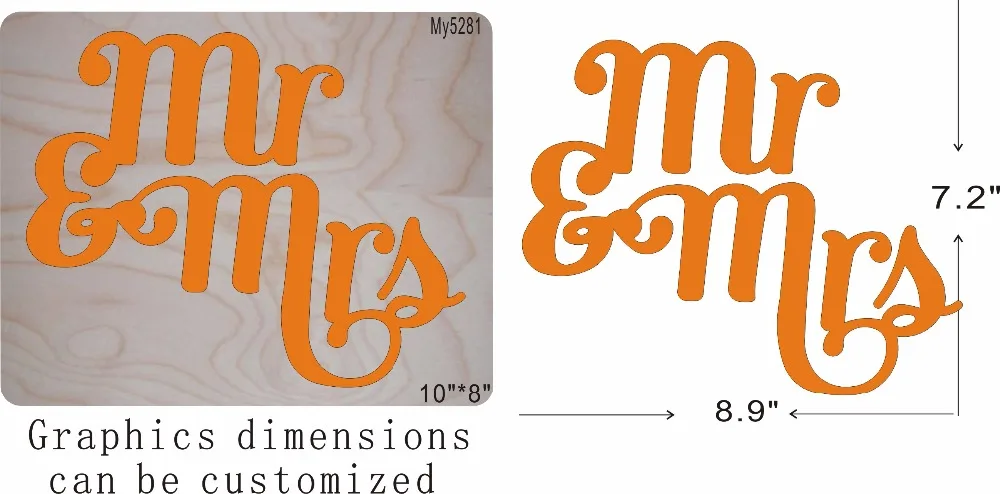 

Mr&Mrs wood moulds die cut accessories wooden die