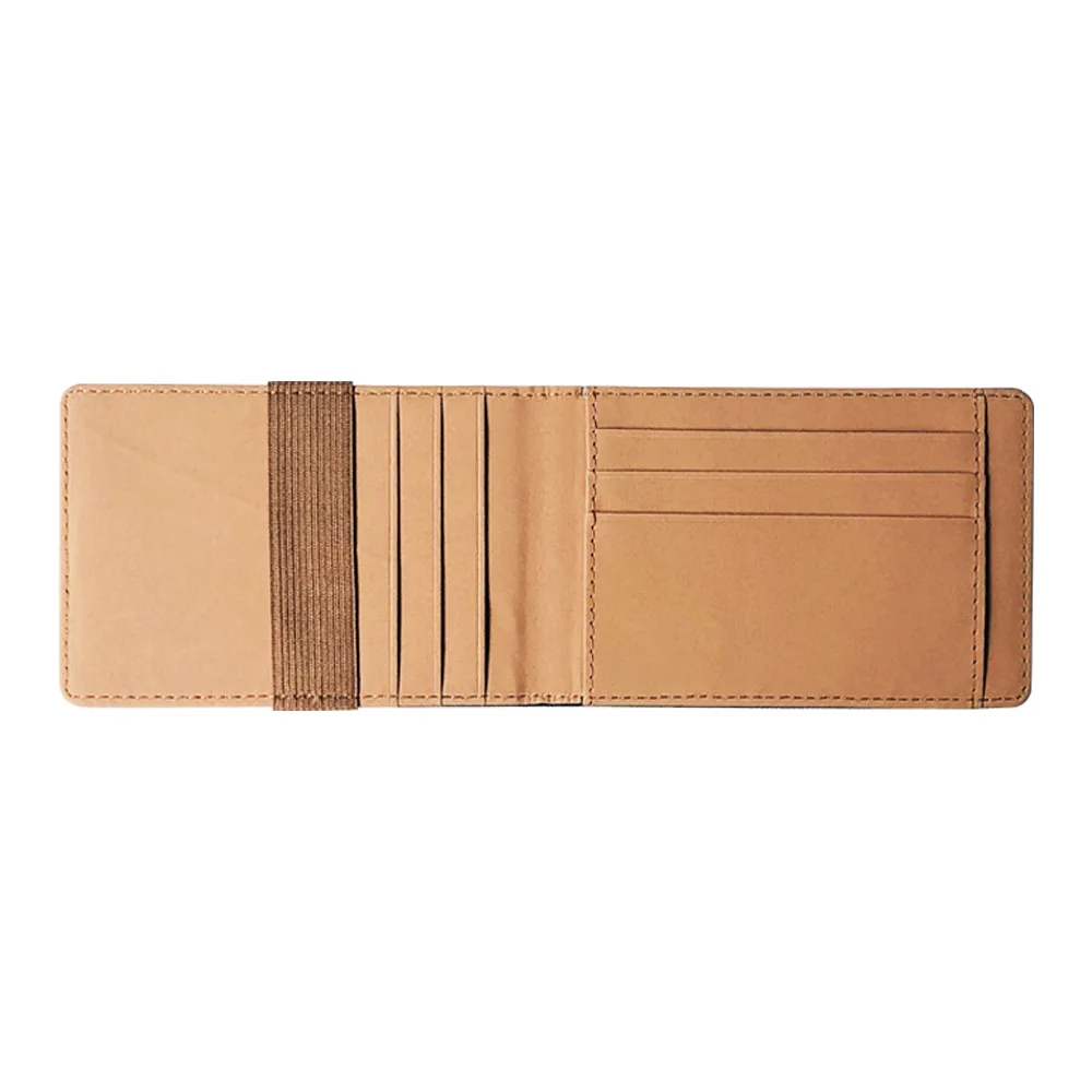 Slim Leather Women Money Clip Wallet Mini Men's Purse Bank Credit Card Case Man Small Cash Holder