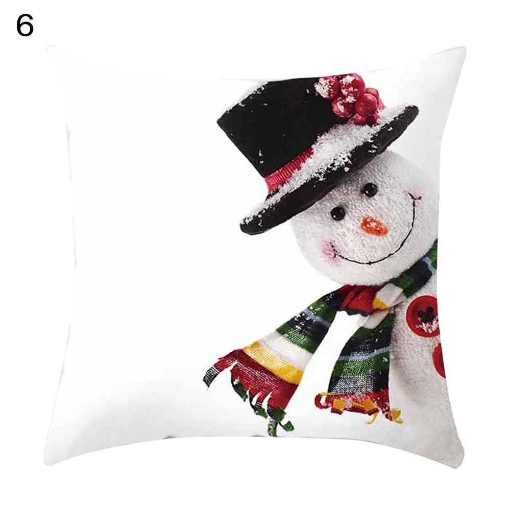 45x45 см Рождественский Снеговик Подушка Чехол для подушки для дивана, кровати и машины, Декор - Цвет: 6