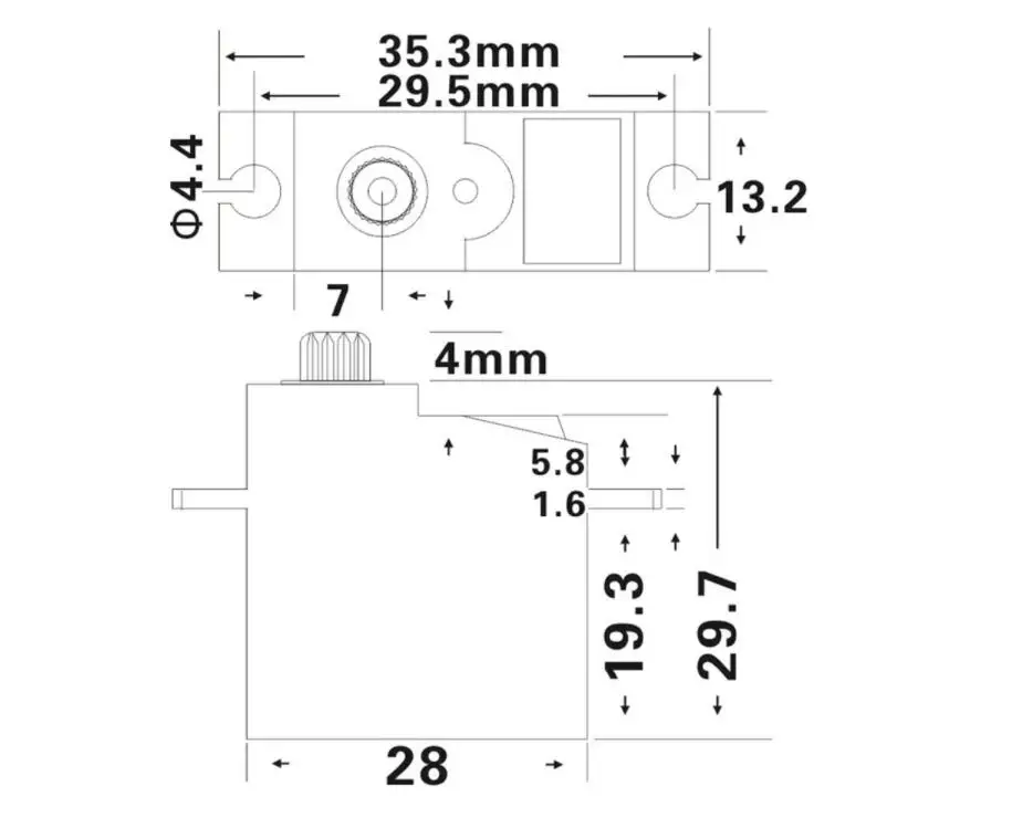 JX PDI-1181MG 18 г 3,5 кг металлическая Шестерня цифровой сердечник сервопривод для WPL RC автомобиля B1/16 B24 C14 C24 планер самолет