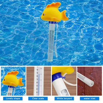 

New Hot Cartoon Floating Pool Thermometer Breakproof Thermometer for Outdoor Indoor Pools SMD66
