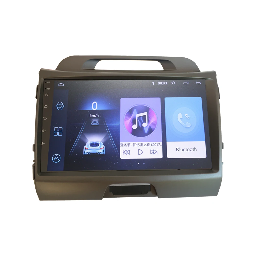 Top HACTIVOL 2G+32G Android 8.1 Car Radio for KIA SPORTAGE R 2010-2011 car dvd player gps navi car accessory 4G multimedia player 1