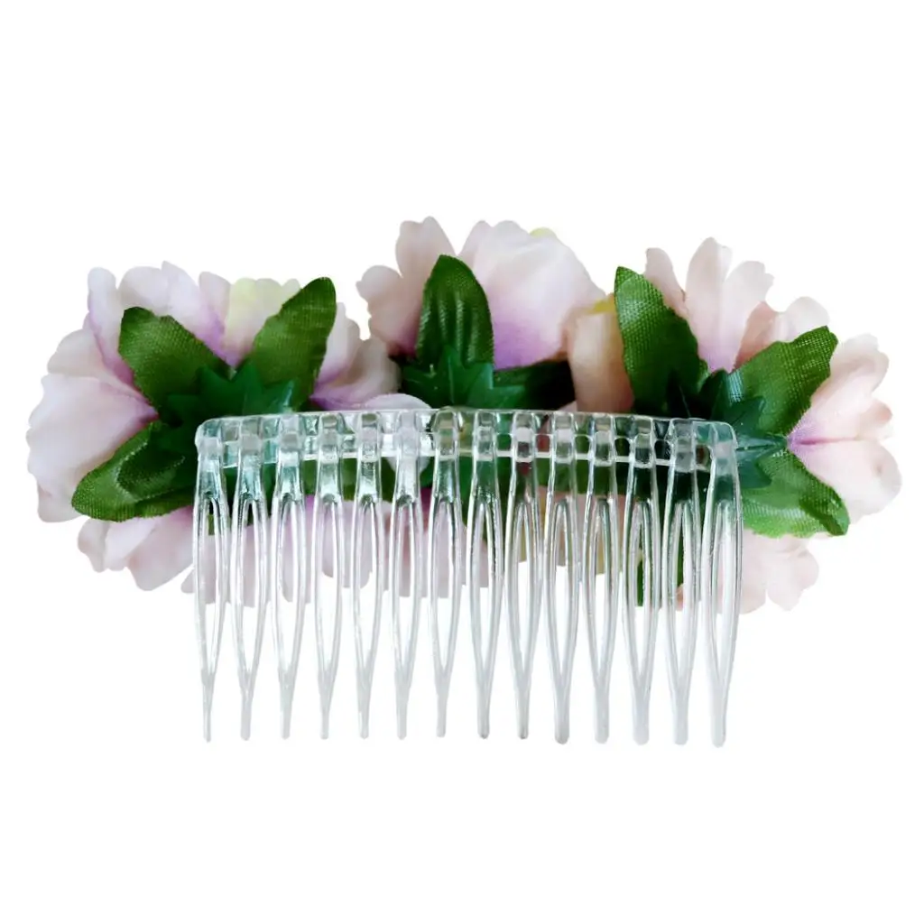  2pcs/Set Vintage Carnation Flower Comb Clip Stylish Hair Pins Headwear Wedding Bridal Accessories