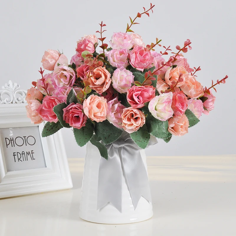 

small fresh set of living room decoration Home Furnishing silk flower table decoration flower bouquet of sunflower