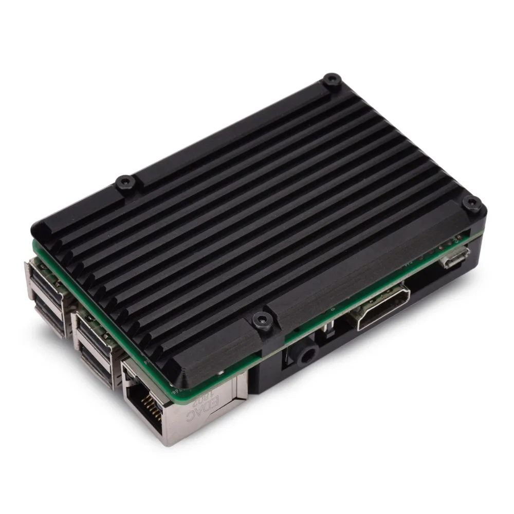 New CNC Aluminum Alloy Case With Cooling Heat sink Dual Fan for Raspberry Pi 3 Model B / Pi 3 B+ New CNC Aluminum Alloy Case With Cooling Heat sink Dual Fan for Raspberry Pi 3 Model B / Pi 3 B+