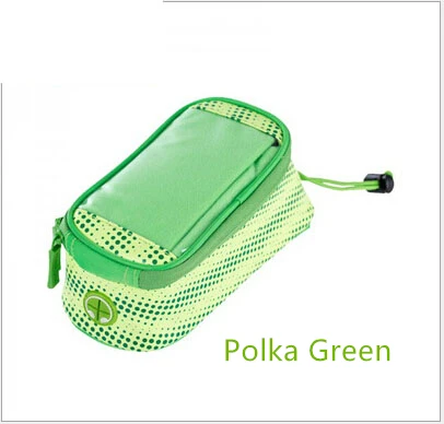 ROSWHEEL крылья велосипедные сумки Паньер Рама Передняя труба водонепроницаемый красочные сумки для сотового телефона Велоспорт держатель сумка чехол - Цвет: Polka Green