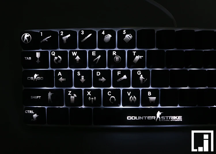 [HFSECURITY] OEM 26 клавиш CSGO с подсветкой механическая клавиатура ABS Keycaps