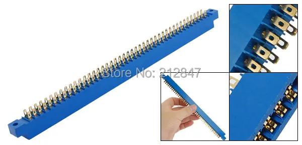 86P 43x2Pin 3.96mm Pitch Card Edge Connector PCB Slot Socket B