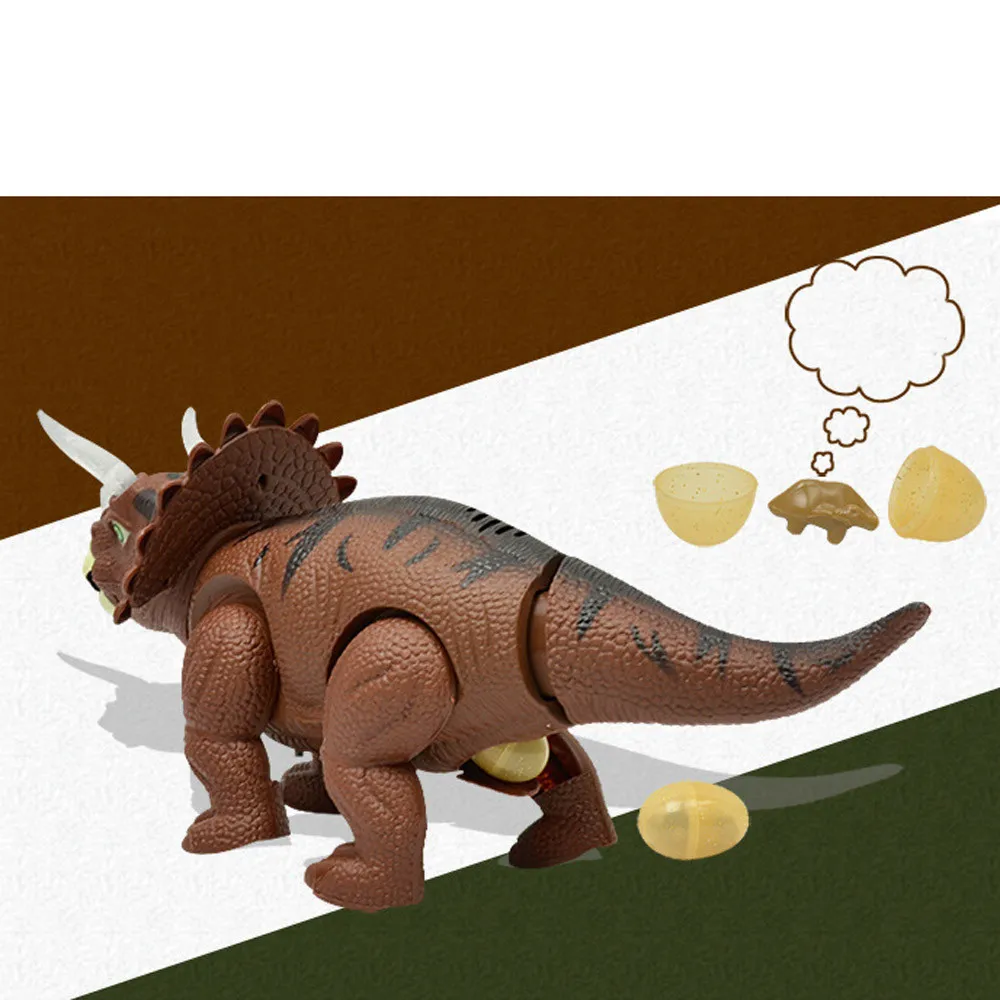 Электрические игрушки для детей Пластик Dinosaurios де Juguete Рисунок Игрушки-Динозавры откладывают яйца проекционный светильник рев звуки K416