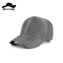 Wearzone Bone солнцезащитные шапки для мужчин бейсболки женские Drake Snapback летняя шляпа стиль Золотой и Серебряный шелк нить Клетчатая Кепка
