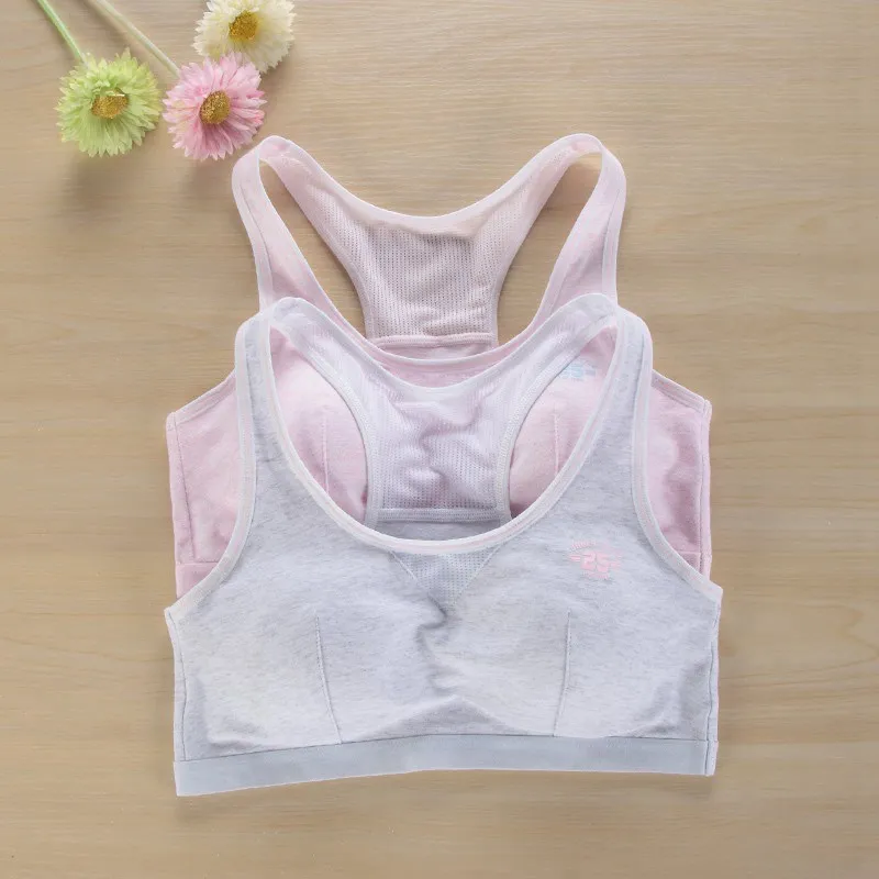 2017 Girls Sport Bra Fashion Young Girls Training Bra Comfortable Teenage Underwear