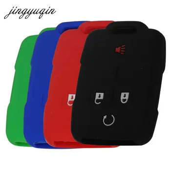 Keyforkess 30 pz/lotto 4 bottoni copertura del Silicone per Cadillac /Chevrolet Silverado /GMC Sierra keyless Entry Key Case
