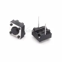 20Pcs Tattile Interruttore Momentaneo Tact 6x6x4.3 6*6*4.3 millimetri perno Centrale 2 perni