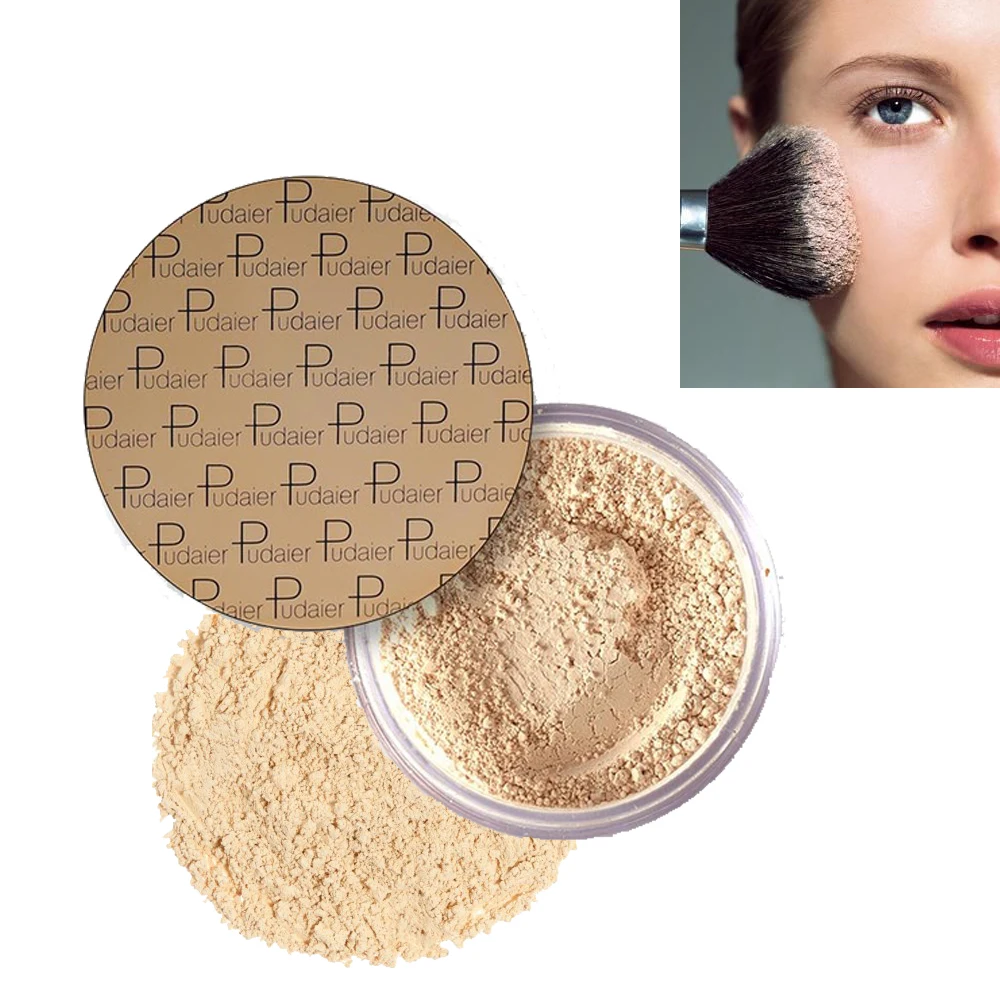 Pudaier Face Powder Brand Makeup Loose Powder Matt Shimmer Setting Powder Translucent Mineral