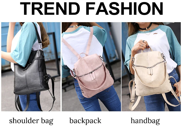pu women backpack