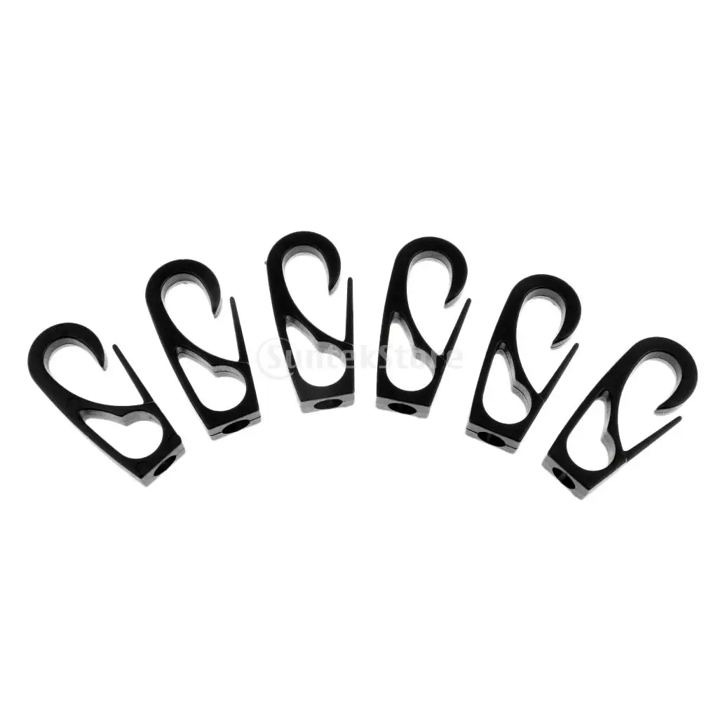 6 Pieces Durable Nylon 6mm Shock Cord Bungee Rope Snap Clip Hooks for Kayak Canoe Boat Dinghy Paddle Fishing Rod Leash