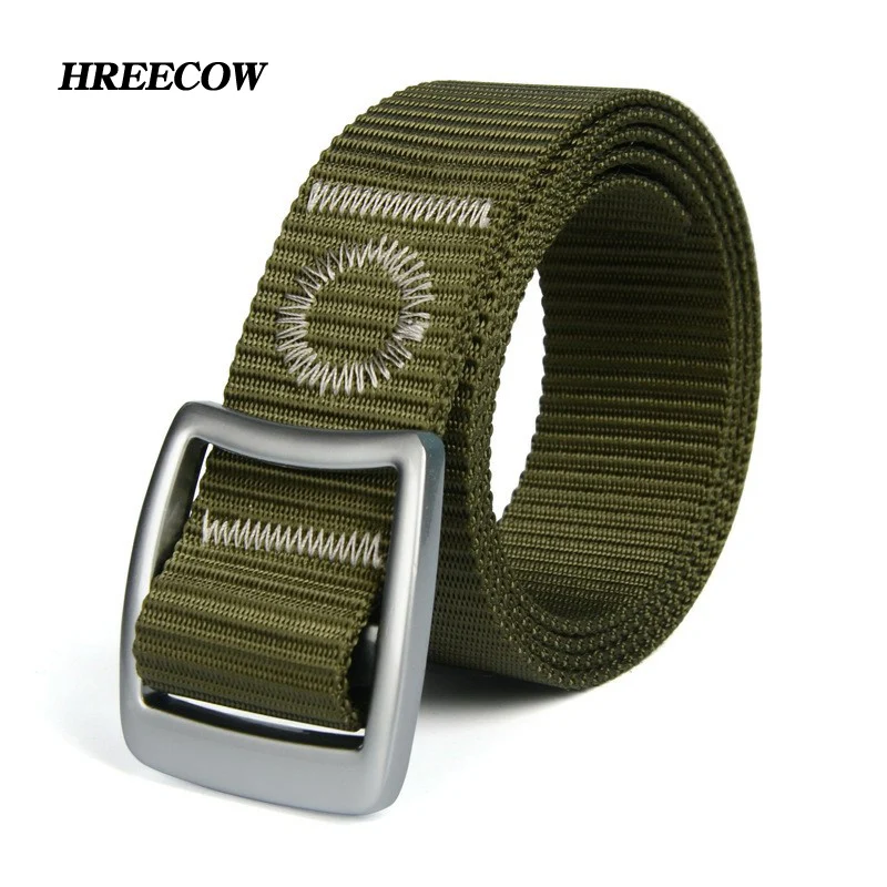 Мужской ремень из парусины черный/зеленый широкий для джинсов|mens canvas belts|wide waist