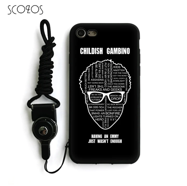 SCOZOS Childish Gambino Силиконовый ТПУ мягкий чехол для телефона IPhone X 5 5S Se 6 S 7 8 Plus # nb58 |