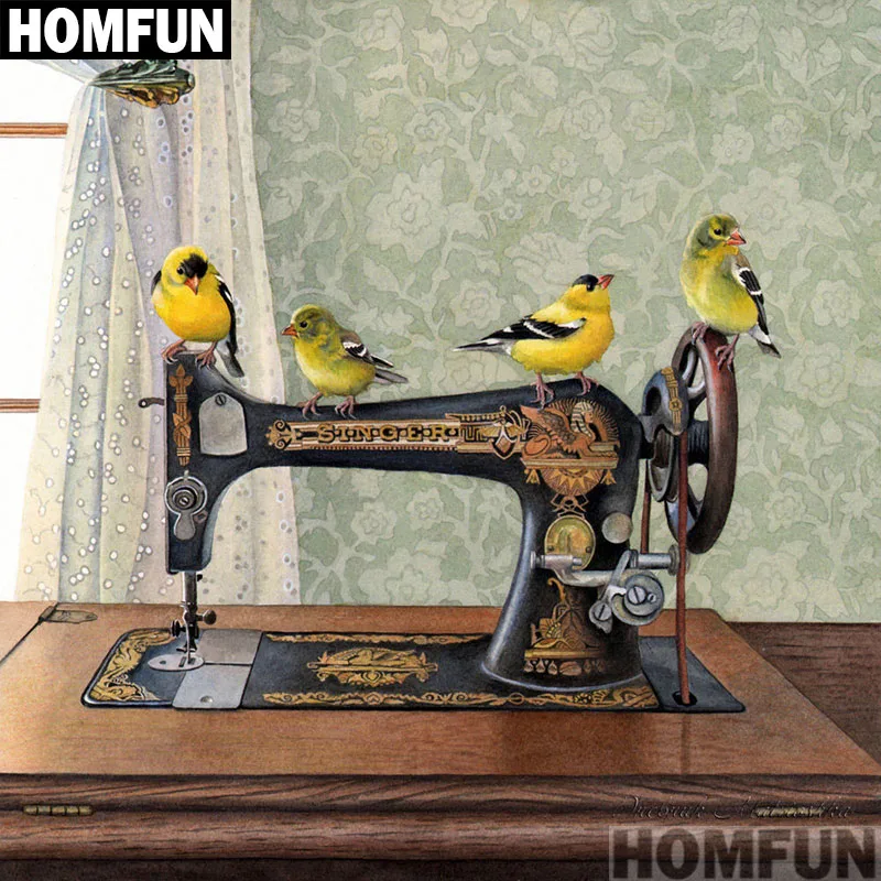HOMFUN Набор для алмазной вышивки Птица картина из квадратных/круглых страз 5D